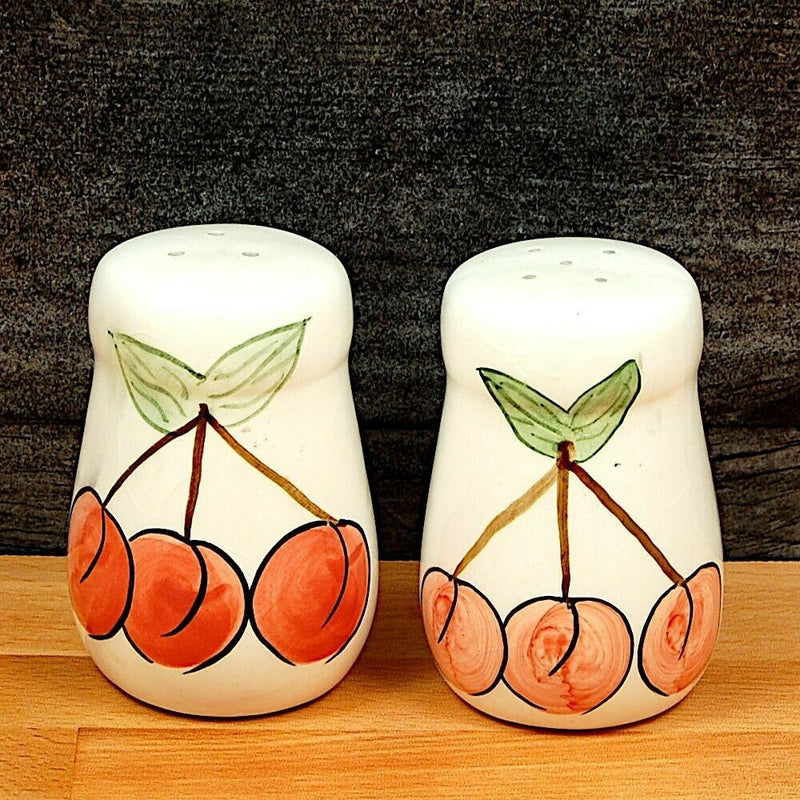 Load image into Gallery viewer, Red Cherry Salt and Pepper Shakers