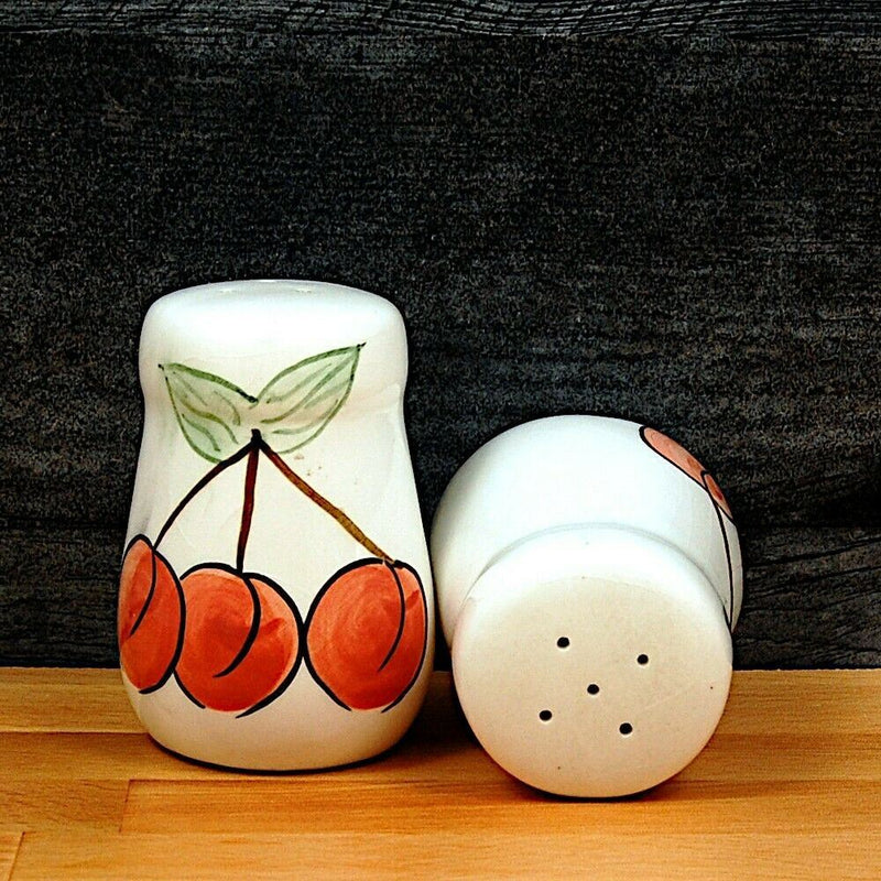 Load image into Gallery viewer, Red Cherry Salt and Pepper Shakers