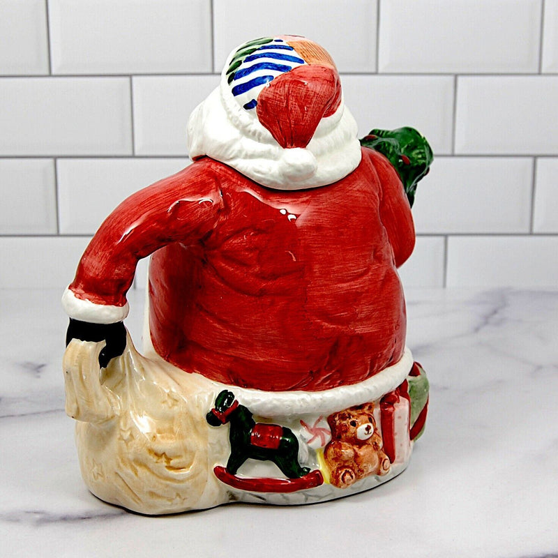 Load image into Gallery viewer, Santa Claus World Bazaars Teapot With Christmas Tree And Gifts Presents Ceramic 1