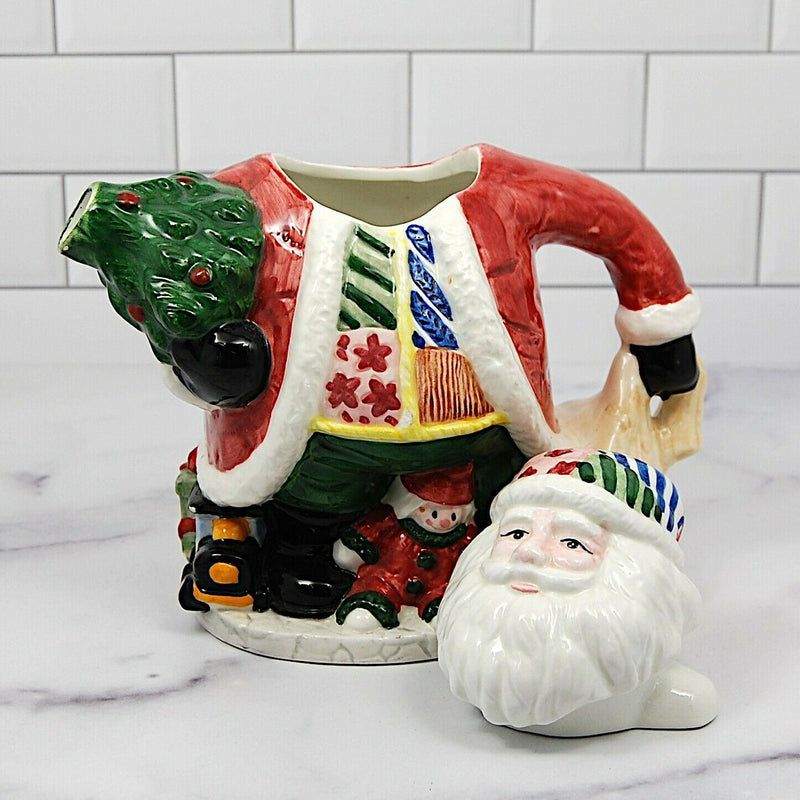Load image into Gallery viewer, Santa Claus World Bazaars Teapot With Christmas Tree And Gifts Presents Ceramic 1