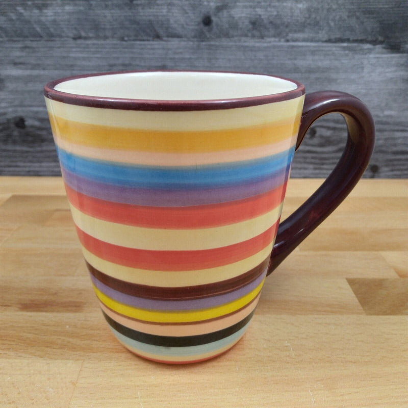 Load image into Gallery viewer, Tabletop Gallery Lifestyles Sedona Collection Set of 4 Striped Mugs 16oz Cups
