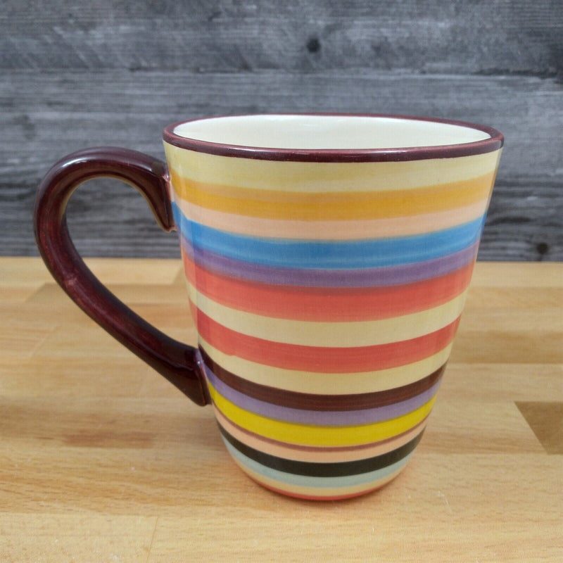 Load image into Gallery viewer, Tabletop Gallery Lifestyles Sedona Collection Set of 4 Striped Mugs 16oz Cups