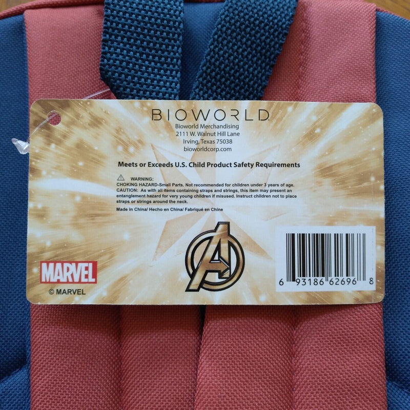 Load image into Gallery viewer, Captain Marvel Backpack Set 5 Piece with Lunch Kit and Water Bottle by Bioworld
