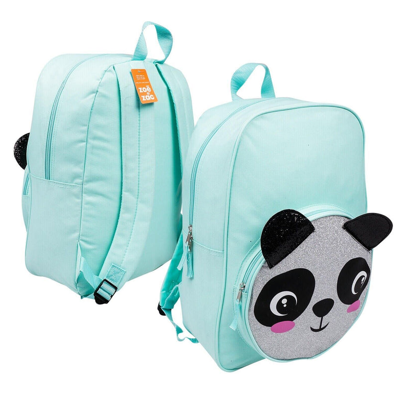 Load image into Gallery viewer, Critter Series Panda Backpack 16" Turquoise Cute Animal School Travel Bookbag