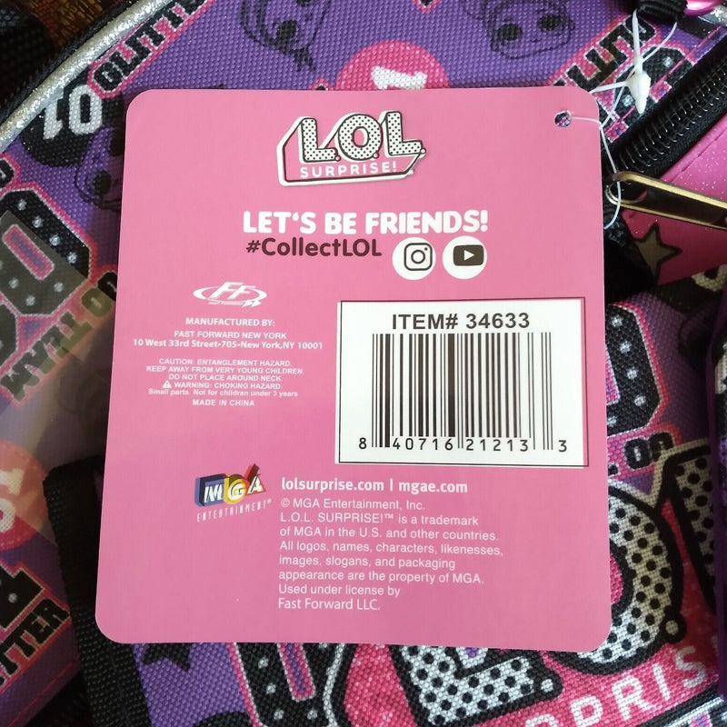 Load image into Gallery viewer, LOL Surprise! Go Team Glitter 5 Piece Backpack Set 16" (41cm)