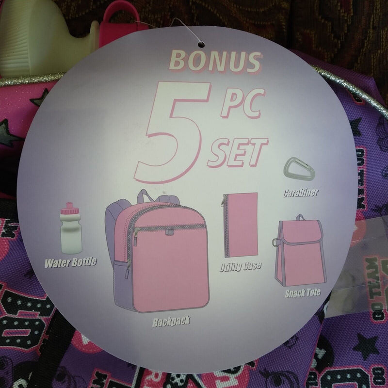 Load image into Gallery viewer, LOL Surprise! Go Team Glitter 5 Piece Backpack Set 16" (41cm)