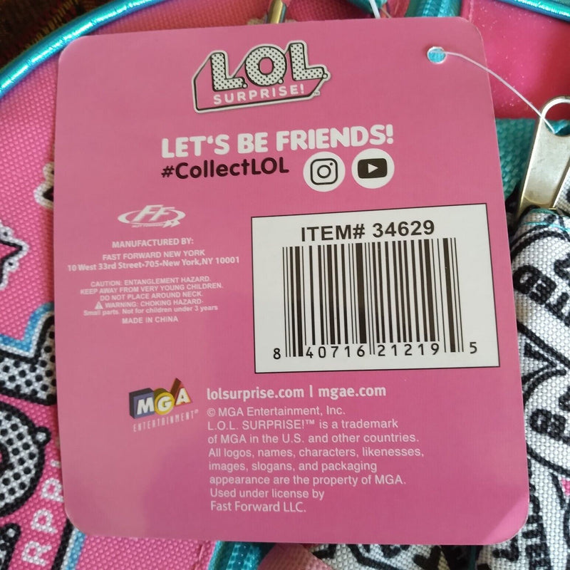 Load image into Gallery viewer, LOL Surprise! Excited Yet? 16 Inch Backpack 5 pc Set with Lunch Bag Water Bottle