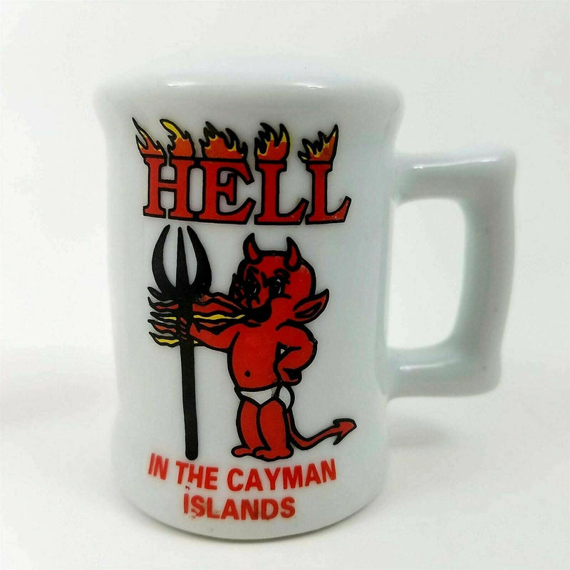 Load image into Gallery viewer, Salt Pepper Shakers Set from Hell Cayman Island Souvenir Red Devil Head