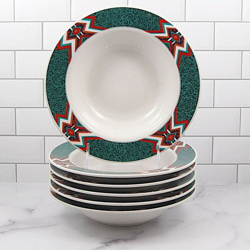 Load image into Gallery viewer, Gibson Design Mojave Set of 6 Rim Coupe Soup Cereal Bowl Diameter 8 1/8" 21.5cm