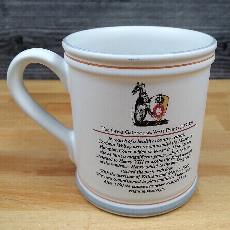 Load image into Gallery viewer, 3 Denby Historical Architecture Mugs Horse Guards Hampton Court St Paul's Cups