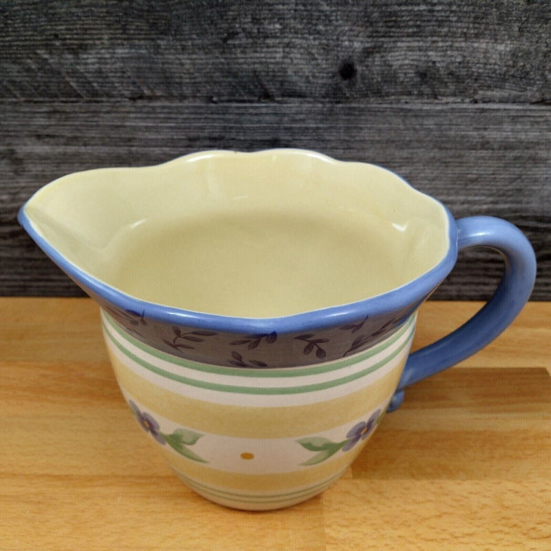 Load image into Gallery viewer, Pfaltzgraff Summer Breeze Pitcher and Plate for Cream Gravy Milk Syrup Carafe