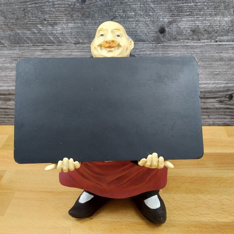 Load image into Gallery viewer, Italian Chef Waiter Butler blank menu sign holder Novelty Kitchen Bar