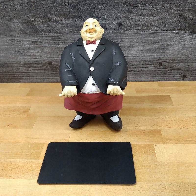Load image into Gallery viewer, Italian Chef Waiter Butler blank menu sign holder Novelty Kitchen Bar