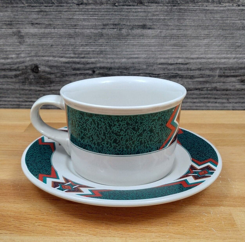 Load image into Gallery viewer, Gibson Design Mojave Set of 4 Saucer and Cups for Tea or Coffee Mug