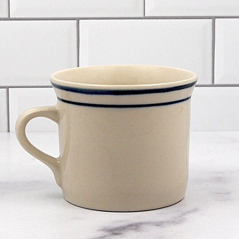 Load image into Gallery viewer, Brickoven Scandia Blue Stoneware Set of 4 Tea Cup & Saucer Coffee Mugs
