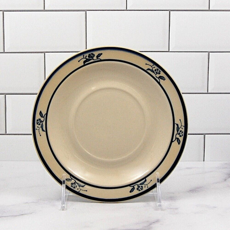 Load image into Gallery viewer, Brickoven Scandia Blue Stoneware Set of 4 Tea Cup & Saucer Coffee Mugs