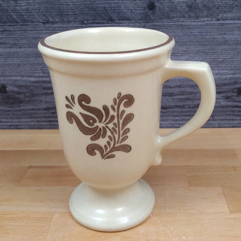 Load image into Gallery viewer, Pfaltzgraff Village Footed Pedestal Coffee Mugs Cup Grandmug Set of 4 USA Made