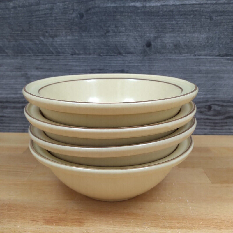 Load image into Gallery viewer, Pfaltzgraff Village Soup Cereal Bowl 6” Set of 4 Tan Brown Castle Mark 6-9