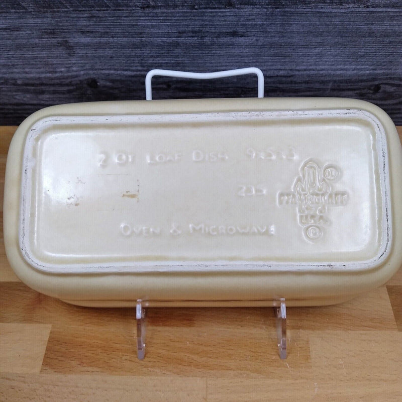 Load image into Gallery viewer, Pfaltzgraff Village Baking Loaf Pan Tan Brown Castle Mark 2 QT USA Made 235