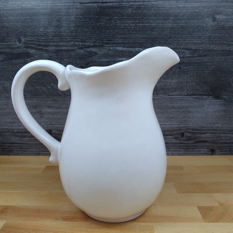 Load image into Gallery viewer, Laguna Coastal Shell Pitcher Carafe White Nautical Ceramic Sea Jug by Blue Sky