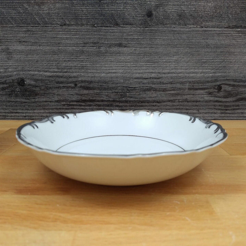 Load image into Gallery viewer, Mikasa Marlboro 7 Fruit Dessert Bowls Verge Scalloped Platinum Border 9267 5.5”