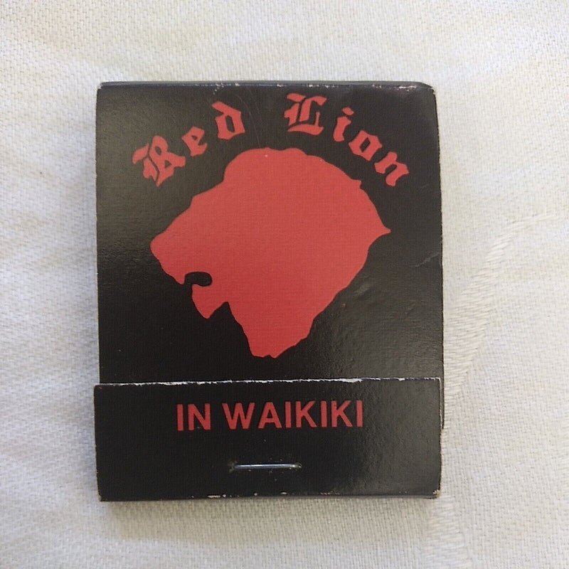 Load image into Gallery viewer, Red Lion Matchbook Restaurant Honolulu Hawaii HI Matches 1970s