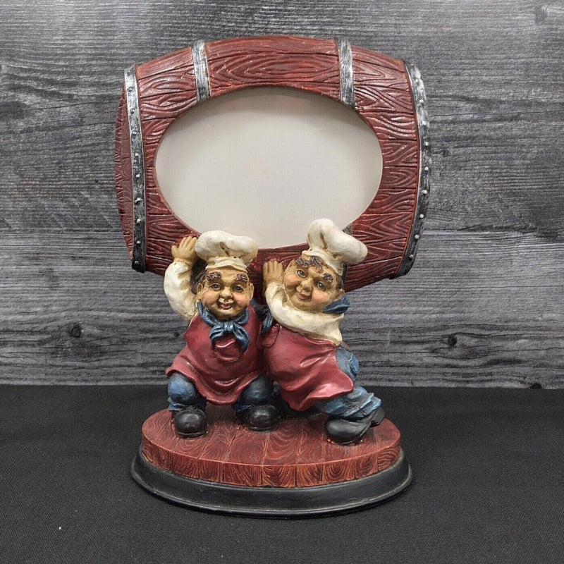 Load image into Gallery viewer, Pair of Chefs Carrying Barrel Picture Holder 3.5 x 5" Picture
