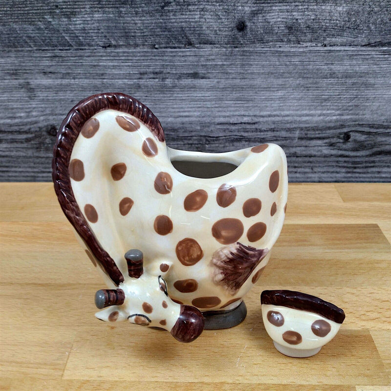 Load image into Gallery viewer, Giraffe Sugar Bowl and Creamer Set Decorative by Blue Sky