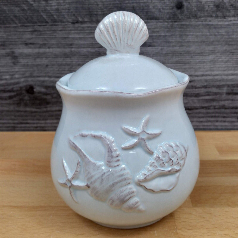 Load image into Gallery viewer, Laguna Coastal Shell Cream & Sugar Bowl Blue Nautical Sea Life by Blue Sky