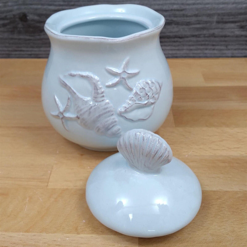 Load image into Gallery viewer, Laguna Coastal Shell Cream & Sugar Bowl Blue Nautical Sea Life by Blue Sky