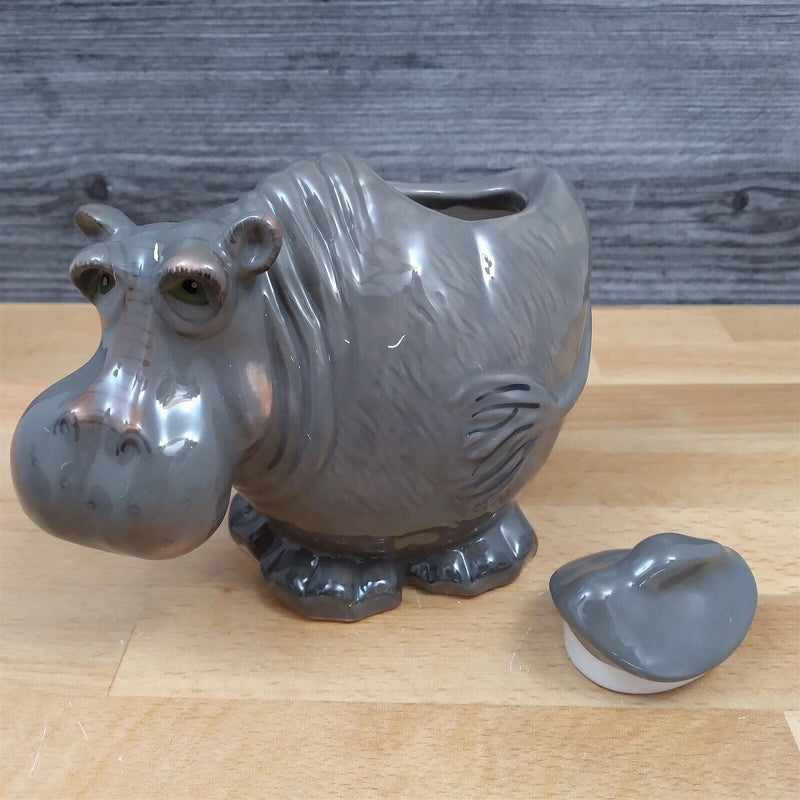 Load image into Gallery viewer, Hippo Sugar Bowl and Creamer Set Decorative by Blue Sky