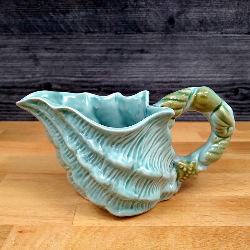 Load image into Gallery viewer, Shell Sugar Bowl Creamer and Tea Cup Saucer Set Decorative by Blue Sky