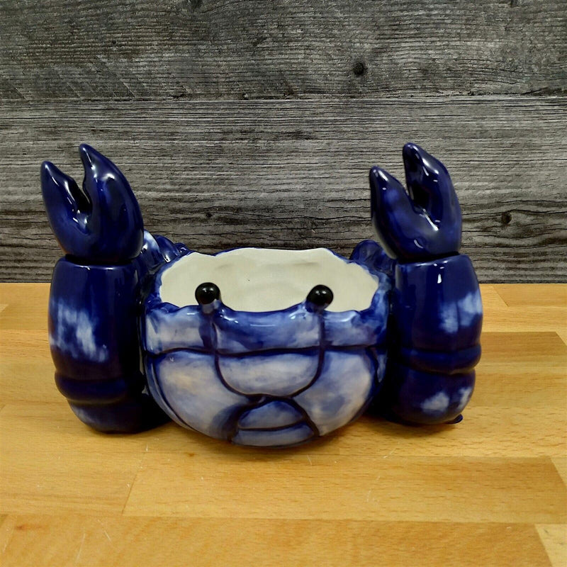 Load image into Gallery viewer, Crab Butter Bowl Dip Server with Spreader by Blue Sky and Heather Goldminc