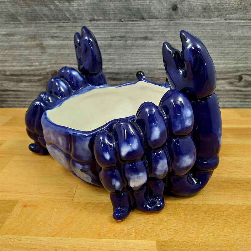 Load image into Gallery viewer, Crab Butter Bowl Dip Server with Spreader by Blue Sky and Heather Goldminc