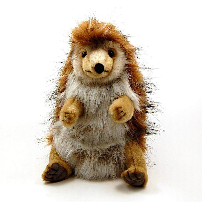 Load image into Gallery viewer, Hedgehog Hand Puppet Full Body Doll Hansa Real Looking Plush Animal Learning Toy