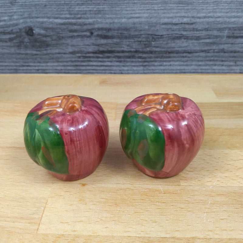 Load image into Gallery viewer, Franciscan Apple Salt and Pepper Set Red Farm USA Mark Earthenware