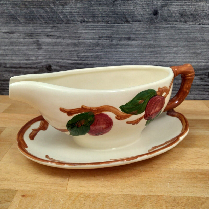 Load image into Gallery viewer, Franciscan Apple Gravy Boat with Attached Underplate USA Mark Ceramic VTG