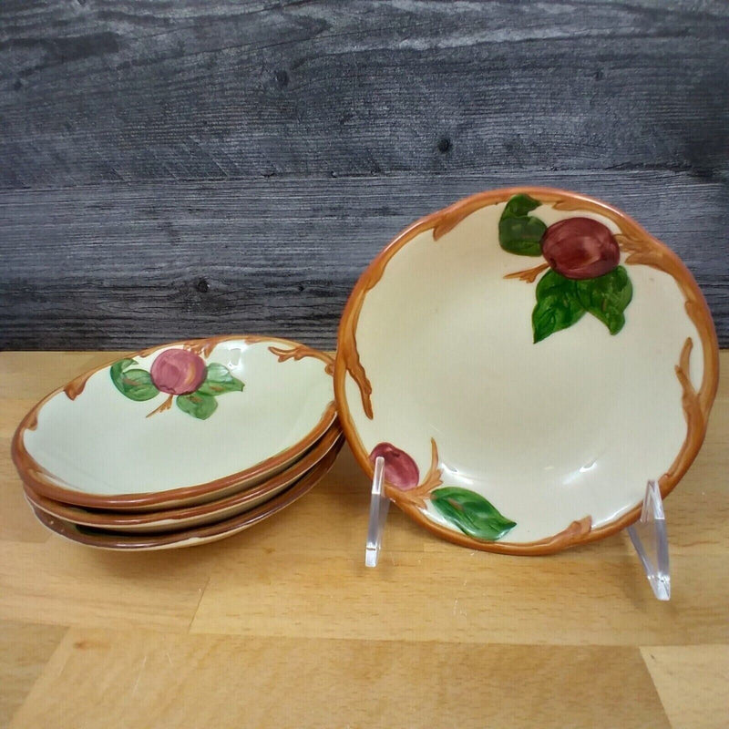 Load image into Gallery viewer, Franciscan Apple 4 Bowls for Dessert Berry Fruit Sauce 5” California USA Stamp