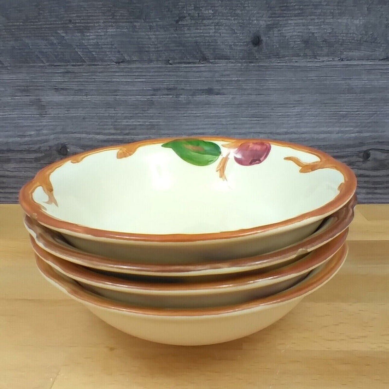 Load image into Gallery viewer, Franciscan Apple 4 Bowls for Dessert Berry Fruit Sauce 5” California USA Stamp