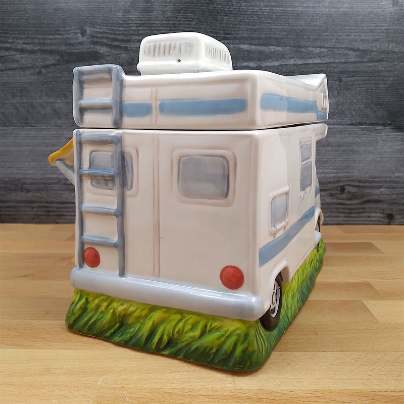 Load image into Gallery viewer, Camper Cookie Candy Treat Jar by Blue Sky Clayworks Ceramic