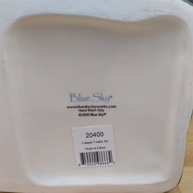 Load image into Gallery viewer, Camper Cookie Candy Treat Jar by Blue Sky Clayworks Ceramic