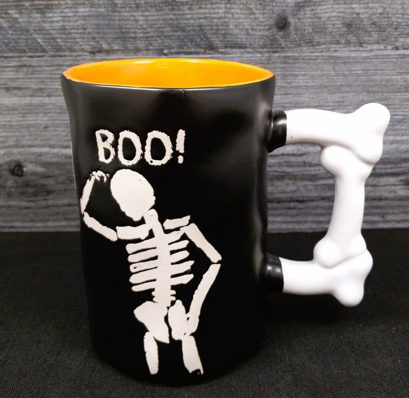 Load image into Gallery viewer, Halloween Skeleton Bones Coffee Mug Ceramics Tea Cup 21oz 621ml by Blue Sky