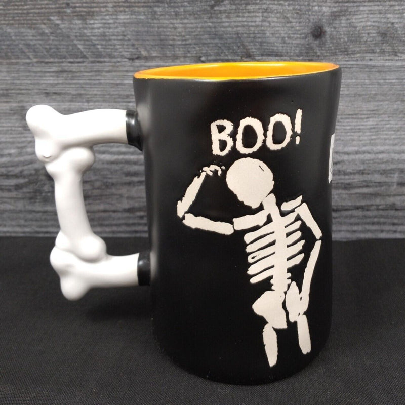 Load image into Gallery viewer, Halloween Skeleton Bones Coffee Mug Ceramics Tea Cup 21oz 621ml by Blue Sky
