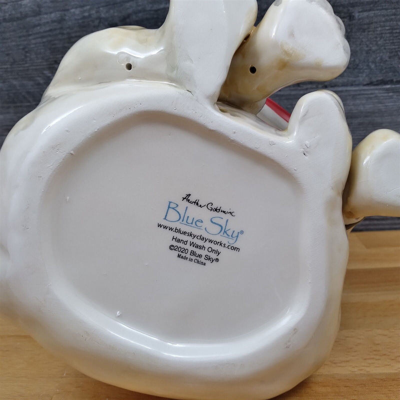Load image into Gallery viewer, French Kisses Bull Dog Cookie Candy Treat Jar Canister by Blue Sky Clayworks