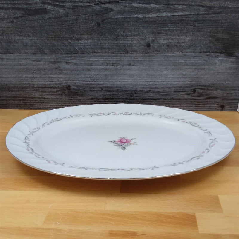 Load image into Gallery viewer, Royal Swirl Oval Serving Platter 14" 36cm by Fine China of Japan Dinnerware