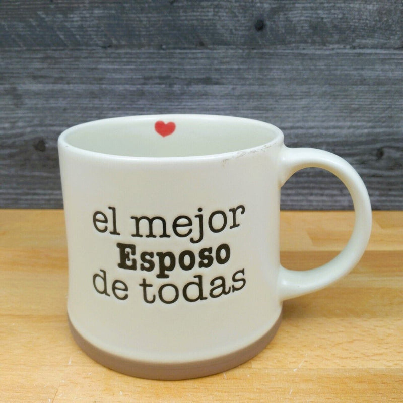 Load image into Gallery viewer, Best Husband Spanish Coffee Mug 17oz (455ml) Embossed Ceramic Tea Cup Blue Sky