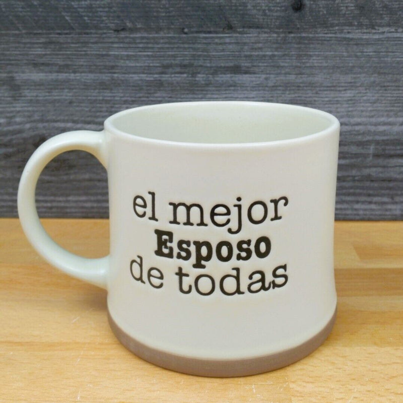 Load image into Gallery viewer, Best Husband Spanish Coffee Mug 17oz (455ml) Embossed Ceramic Tea Cup Blue Sky