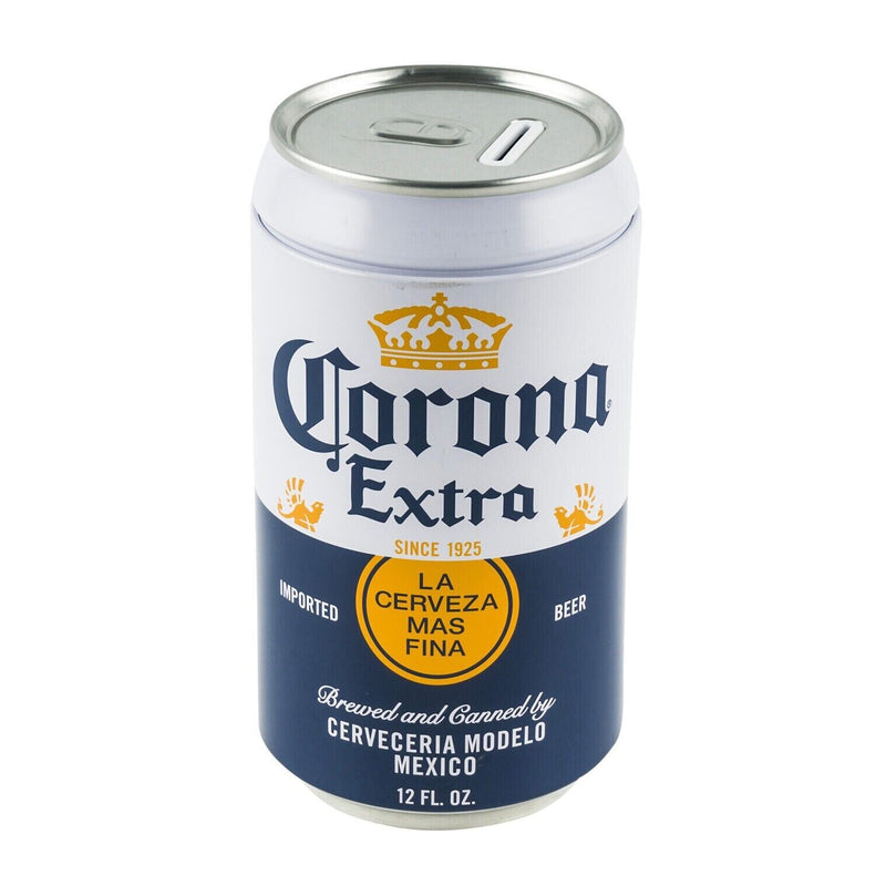 Load image into Gallery viewer, Corona Extra Saving Coin Bank White By the Tin Box Company 7 2/3"