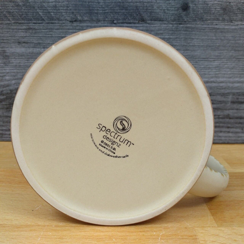 Load image into Gallery viewer, Fall Breeze Autumn Leaves Coffee Mug 17oz (455ml) Embossed Ceramic Cup Blue Sky