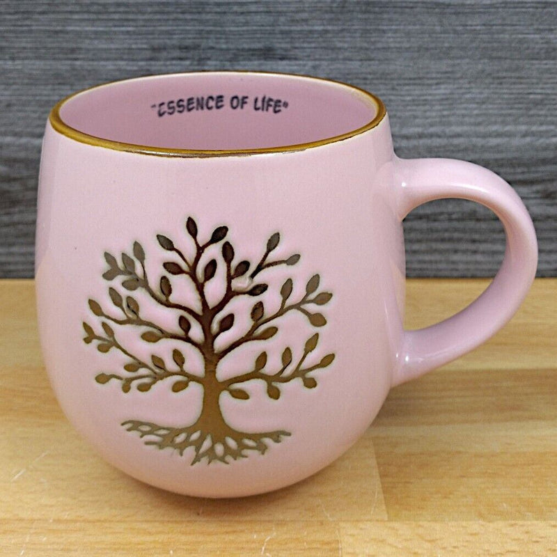 Load image into Gallery viewer, Essence Tree of Life Coffee Mug 18oz (532ml) Embossed Beverage Tea Cup Blue Sky